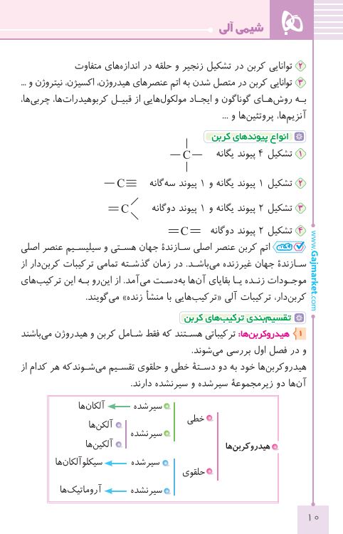 شیمی آلی کنکور مینی میکرو طلایی گاج