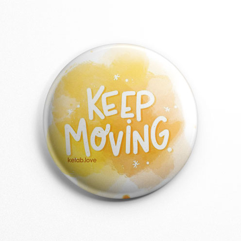 پیکسل عشق کتاب Keep Moving زرد (کد 153)