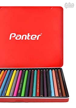 مداد رنگی 24 رنگ پنتر بلند جعبه فلزی