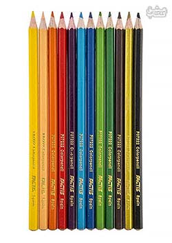 مداد رنگی 12 رنگ فکتیس بلند جعبه مقوایی
