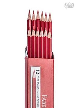 مداد قرمز فابرکاستل HB بسته 12 عددی