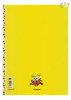 دفتر 80 برگ تک خط وزیری سیمی کارتونی مجلد الیپون 2352360
