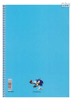 دفتر 100 برگ تک خط وزیری سیمی کارتونی مجلد الیپون 2402353