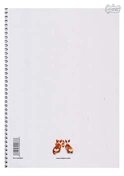 دفتر 100 برگ تک خط وزیری سیمی کارتونی مجلد الیپون 2402357