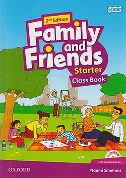 فامیلی اند فرندز استارتر کلاس بوک American Family and Friends 2nd Starter Class Book +CD
