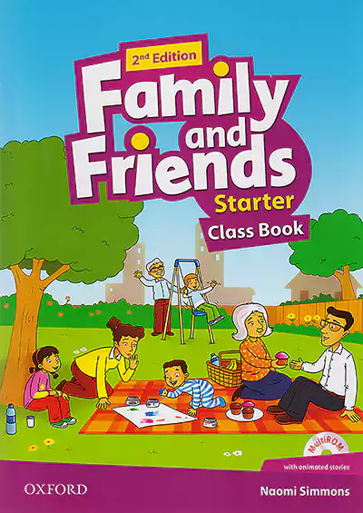 فامیلی اند فرندز استارتر کلاس بوک American Family and Friends 2nd Starter Class Book +CD