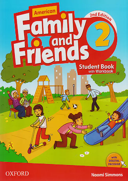 فامیلی اند فرندز American Family and Friends 2 SB + WB + CD فامیلی اند فرندز American Family and Friends 2 SB + WB + CD