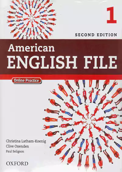 جنگل امریکن اینگلیش فایل 1 American English File 2nd 1 SB+WB+2CD+DVD - Glossy Papers
